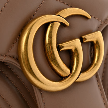Gucci Calfskin Matelasse Small GG Marmont Shoulder Bag Porcelain Rose 12 of 13
