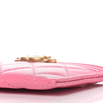 Chanel Lambskin Quilted Boy Card Holder Pink 6 of 11