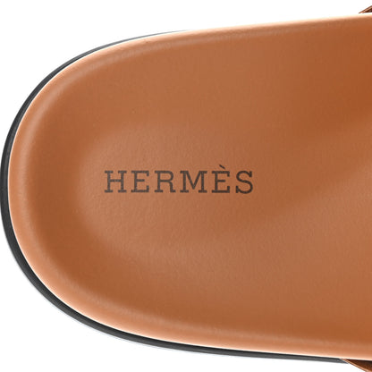Hermes Nappa Extra Sandals 39 Gold 7 of 8