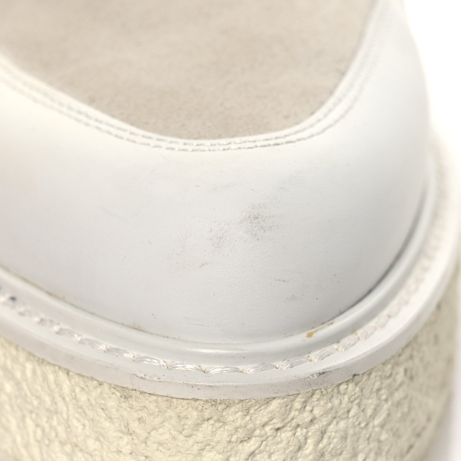 Louis Vuitton Calfskin Suede Mens Creeper Ankle Boots 9 White 12 of 15