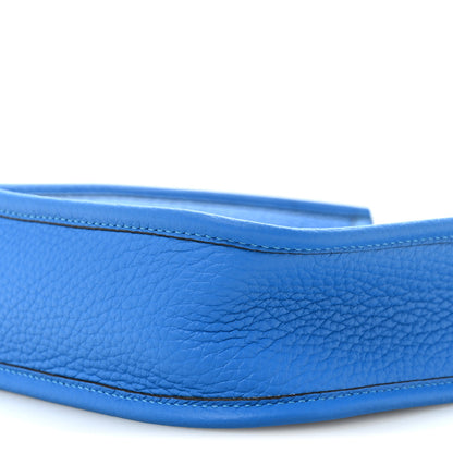 Hermes Taurillon Clemence Evelyne TPM Bleu Hydra 10 of 11