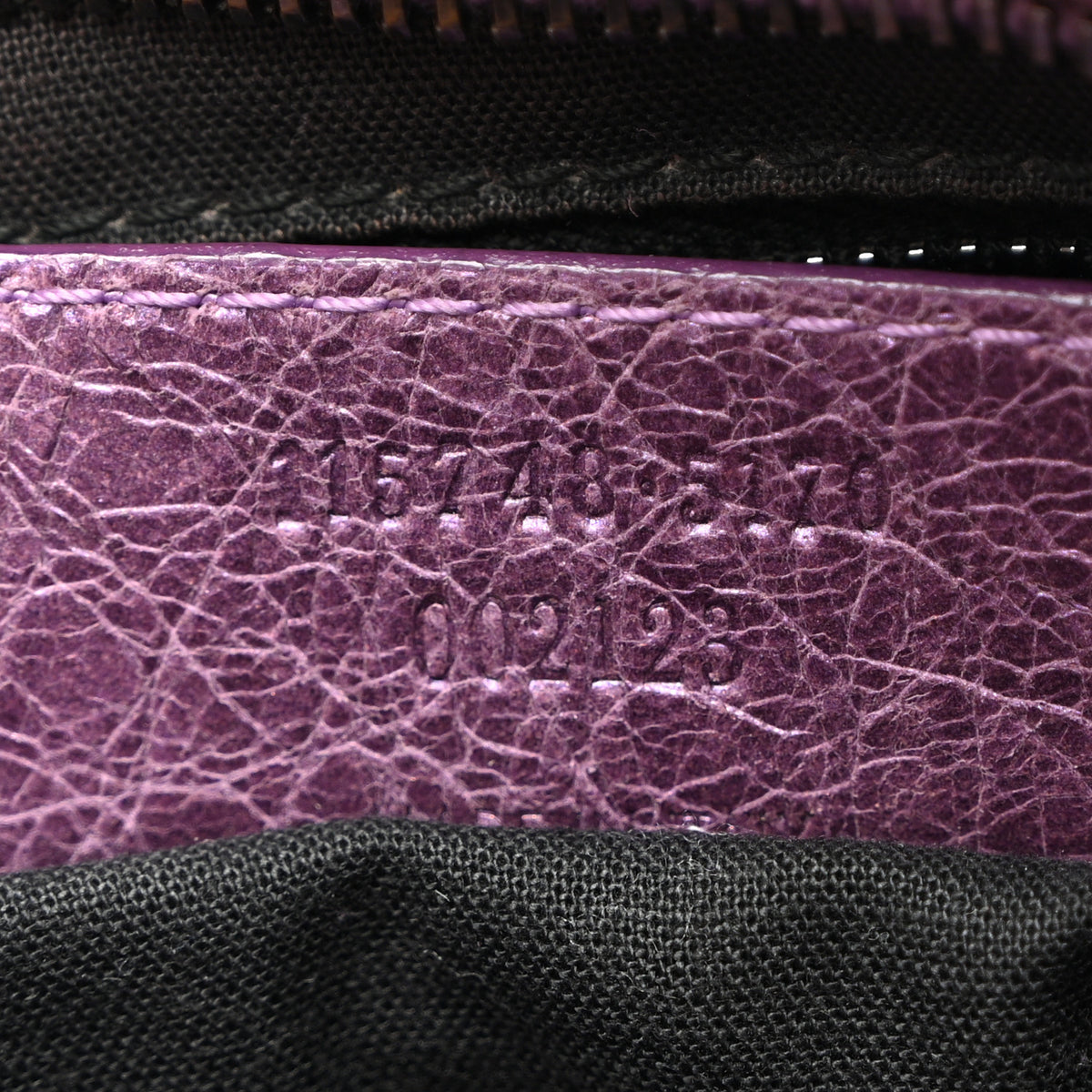 Balenciaga Agneau Classic Hardware City Metallic Purple 1 of 13