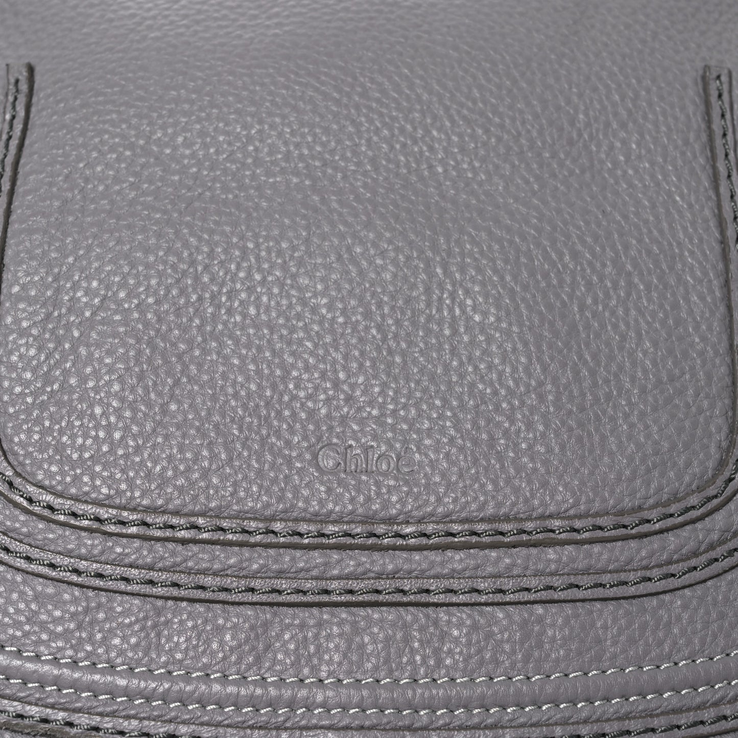 Calfskin Medium Marcie Saddle Shoulder Bag Cashmere Grey