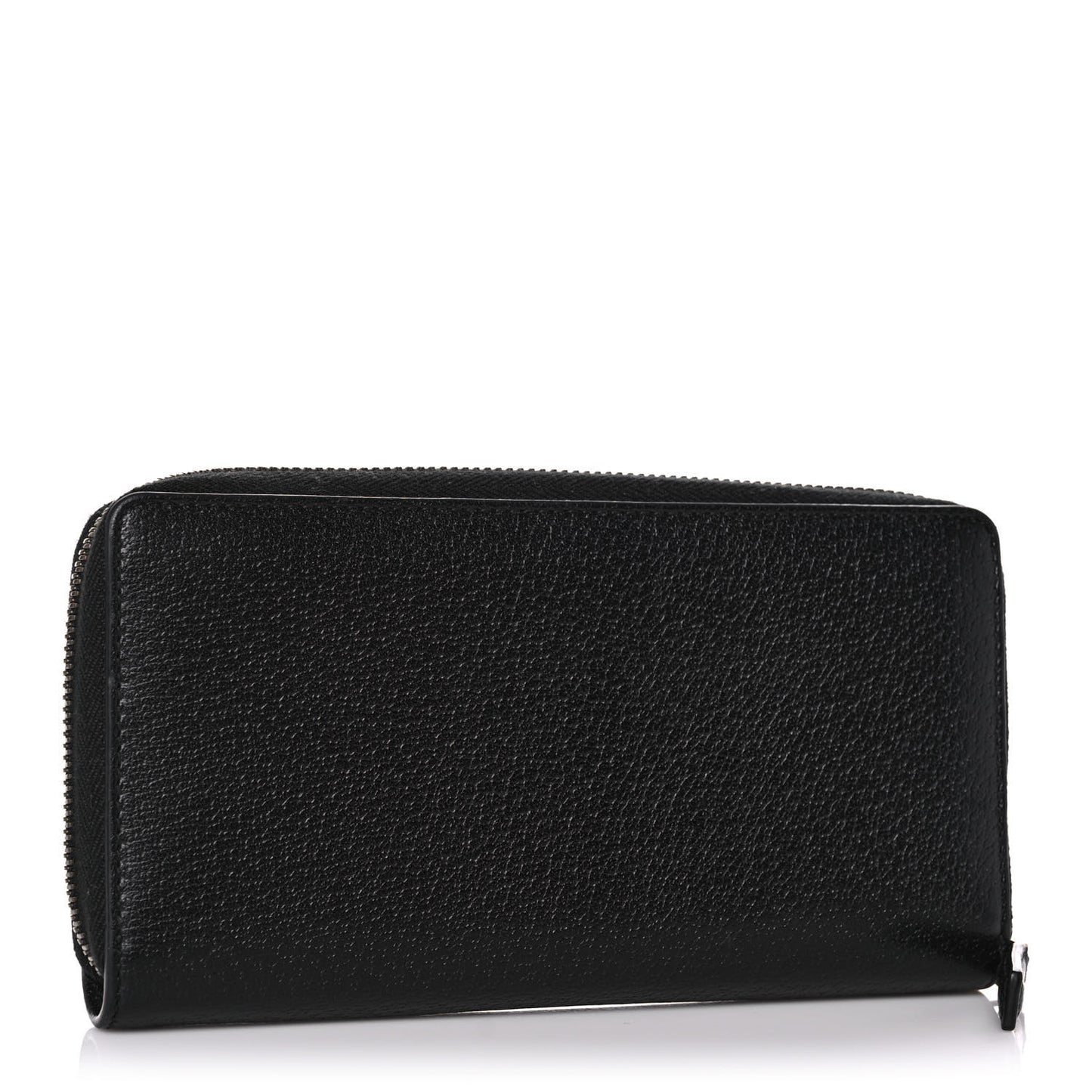 Dollar Calfskin GG Marmont Zip Around Wallet Black
