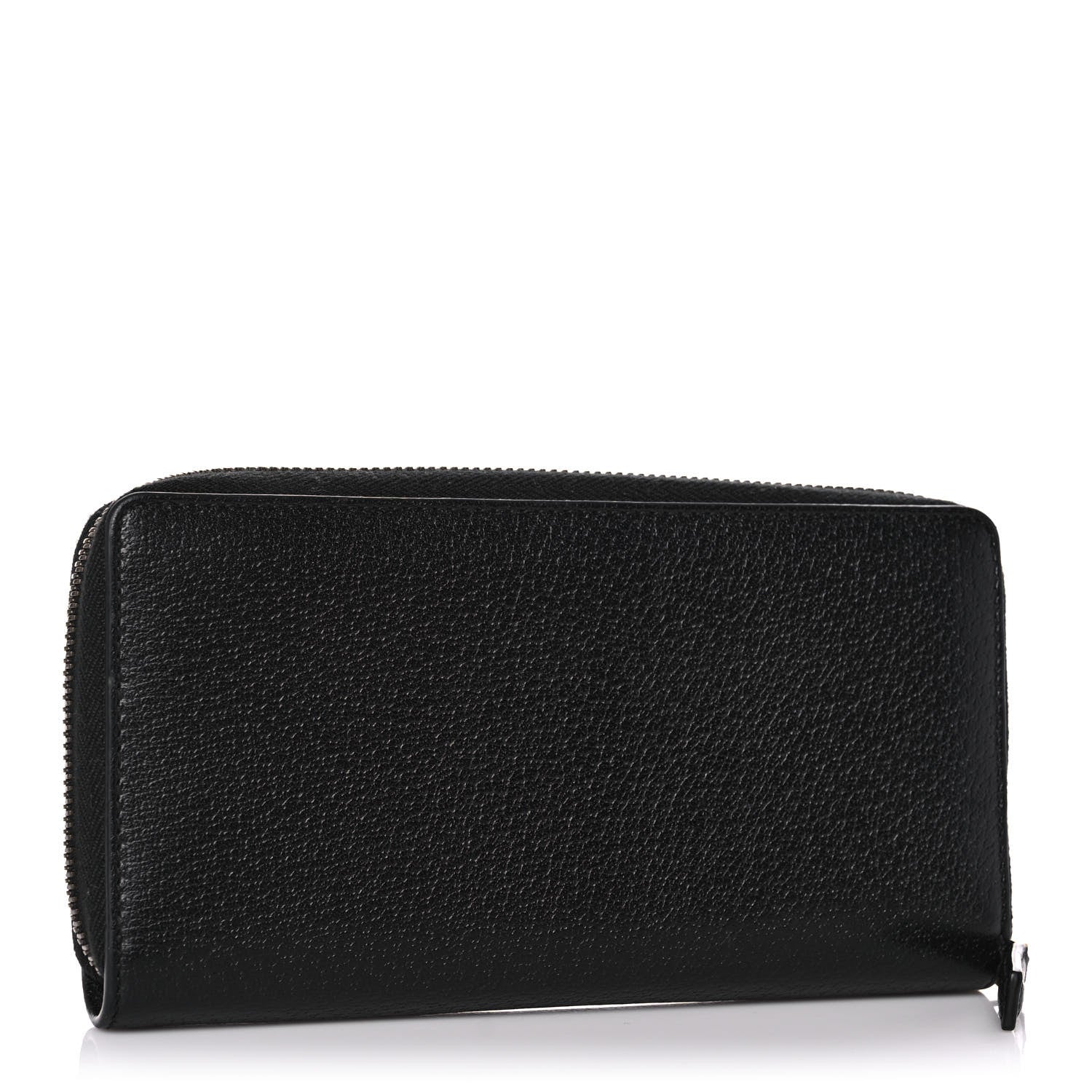 Gucci Dollar Calfskin GG Marmont Zip Around Wallet Black 3 of 12
