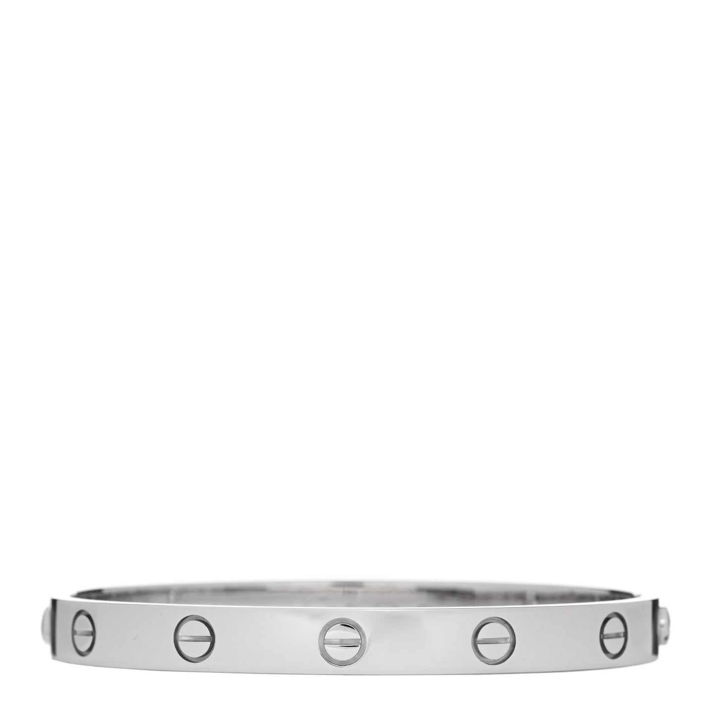 18K White Gold LOVE Bracelet 17