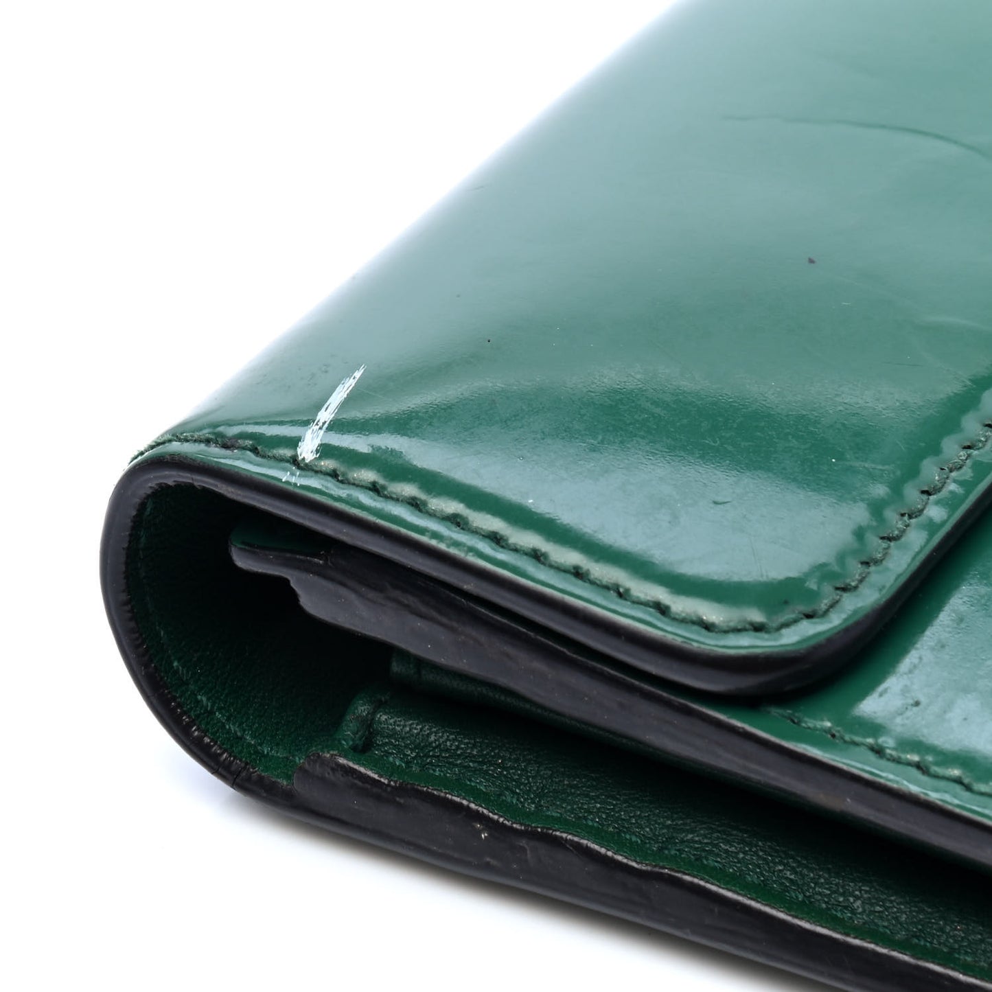 Shade Lux Calfskin Interlocking G Continental Wallet Turtle Green