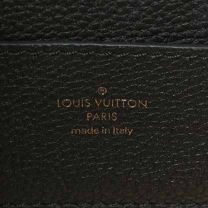 Louis Vuitton Grained Calfskin LV Pont 9 Soft MM Black 6 of 9