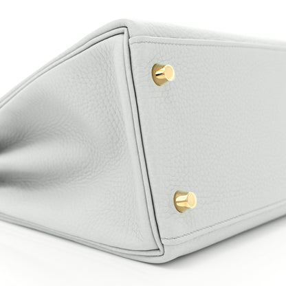 Hermes Taurillon Clemence Kelly Retourne 28 Bleu Pale 9 of 12