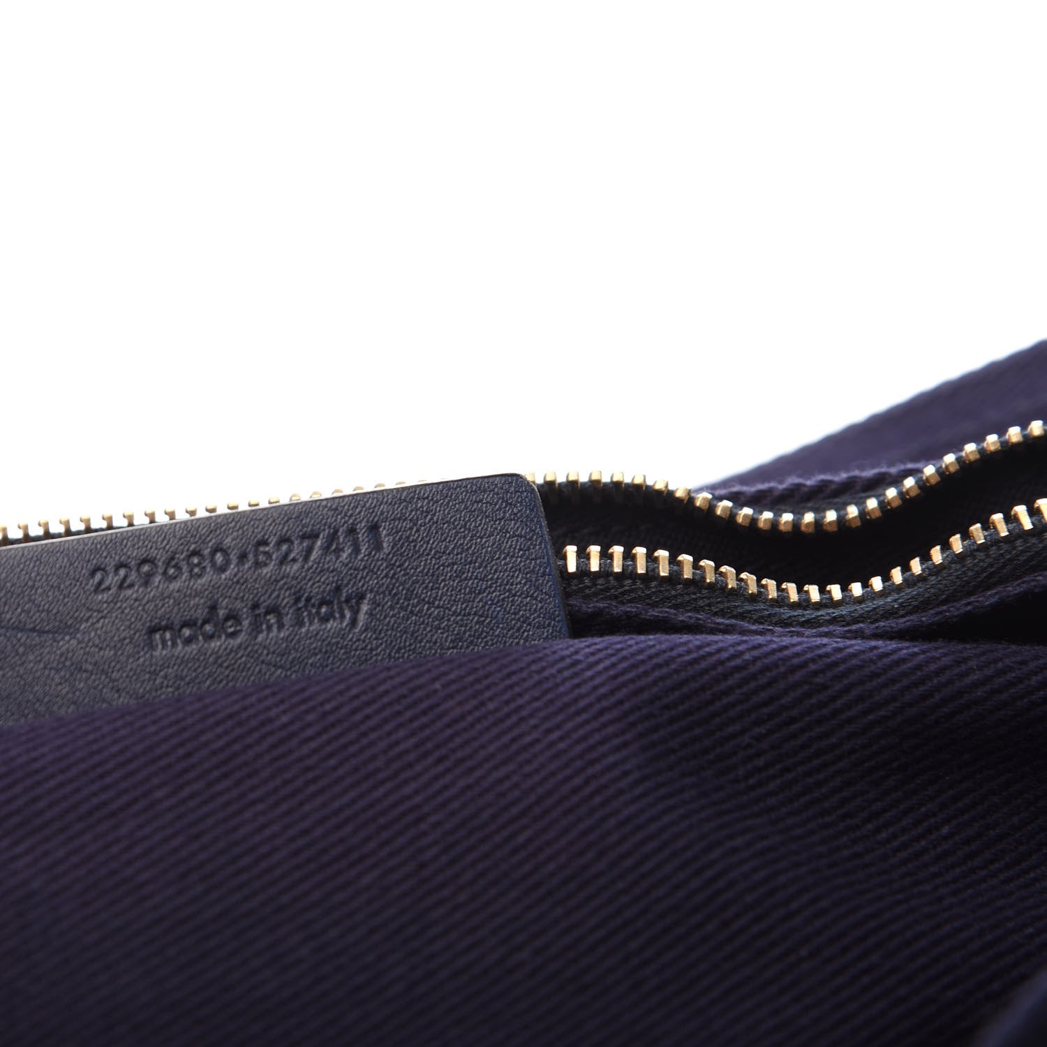 Saint Laurent Calfskin Canvas Medium Muse Two Navy 7 of 9