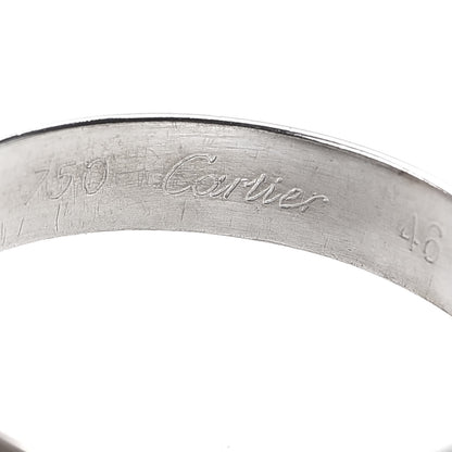 Cartier 18K White Gold Classic Trinity Ring 46 3.75 5 of 7