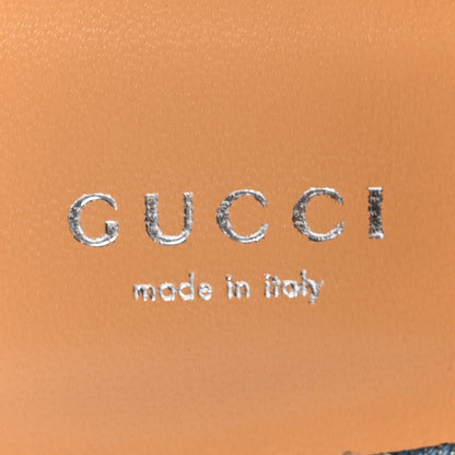 Gucci New Denim GG Malaga Kid Womens Princetown Slippers 37.5 Light Blue Royale 8 of 10