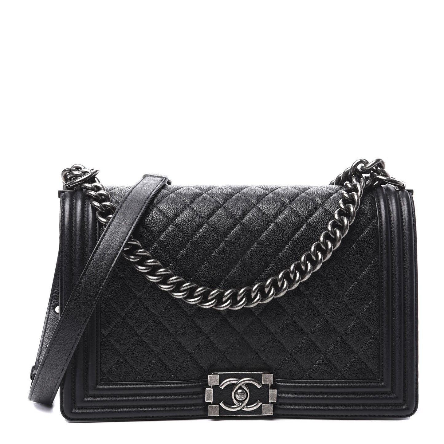 Caviar Quilted New Medium Boy Flap Black