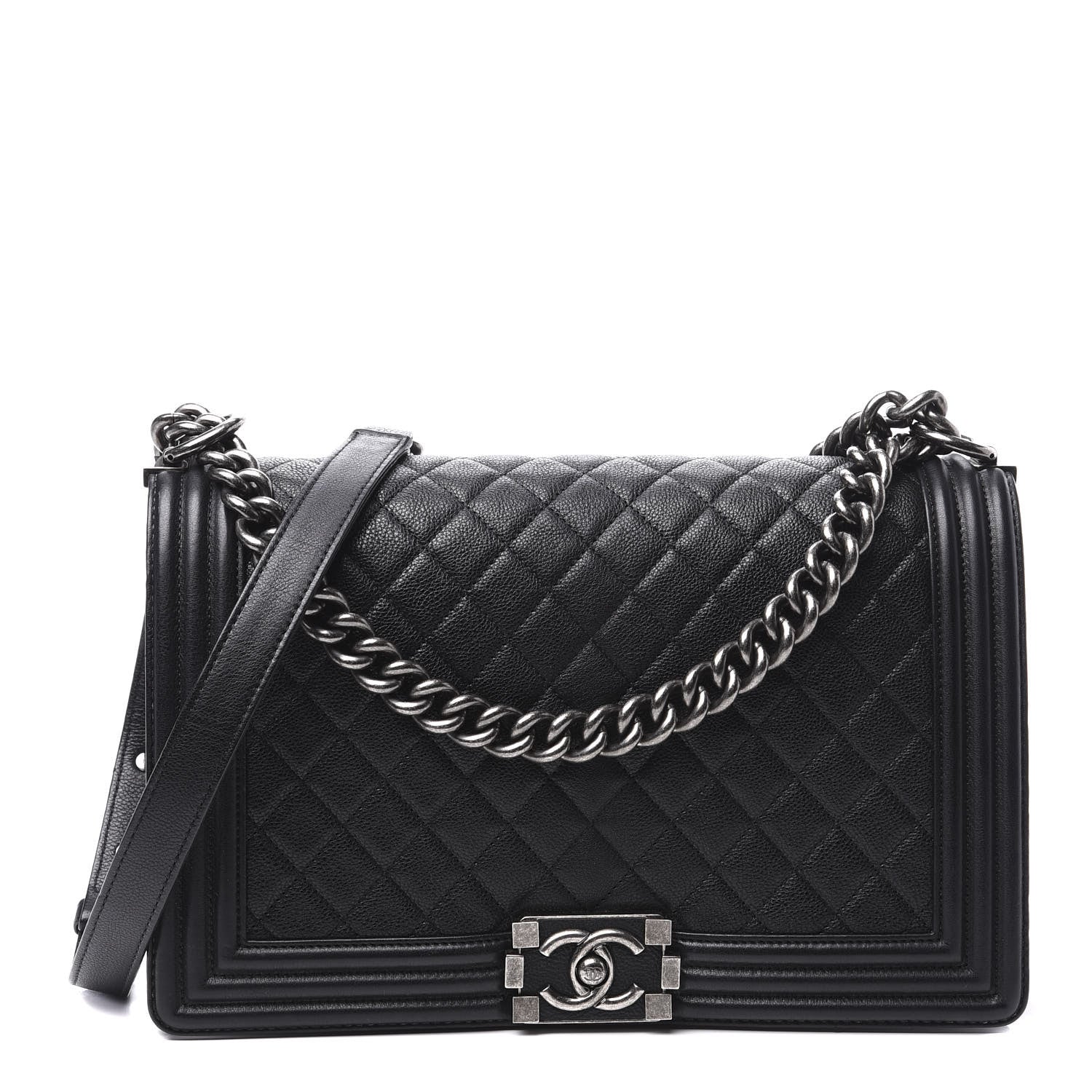 Chanel Caviar Quilted New Medium Boy Flap Black 1 of 12