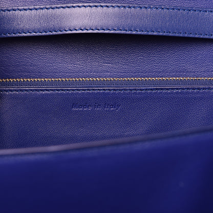 Celine Box Calfskin Medium Classic Box Flap Bag Indigo 6 of 11