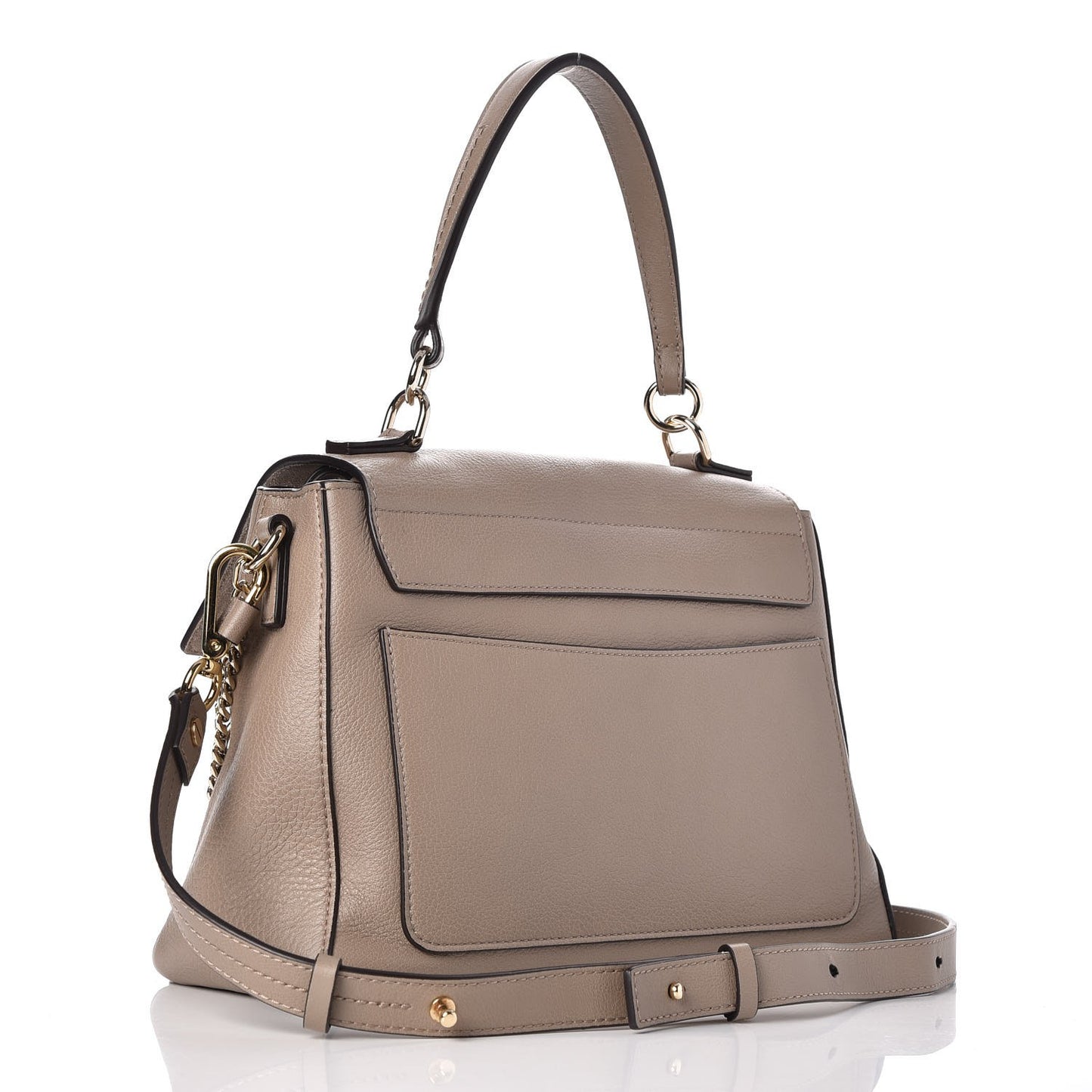 Calfskin Small Faye Day Shoulder Bag Motty Grey