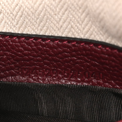 Gucci Pebbled Calfskin Mini B Shoudler Bag Burgundy 6 of 10