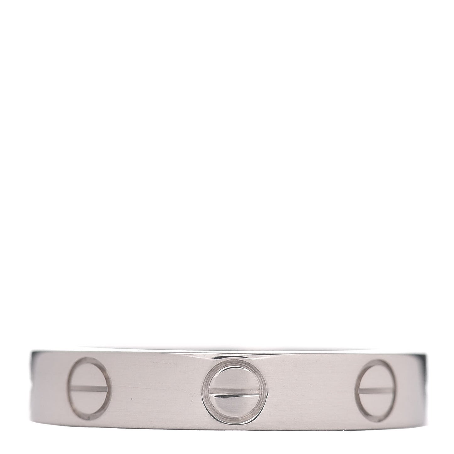 18K White Gold 3.5mm LOVE Wedding Band Ring 50 5.25