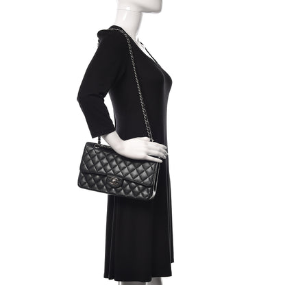 Chanel Caviar Quilted Medium Double Flap Black 2 of 12