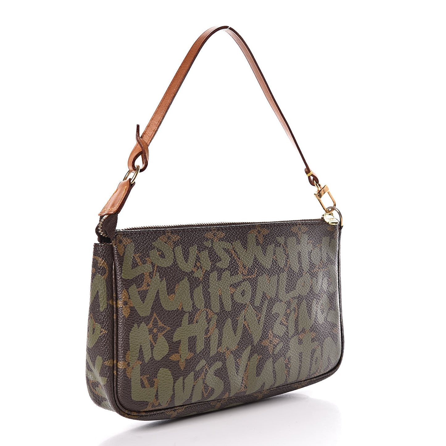 Monogram Graffiti Pochette Accessories Kaki
