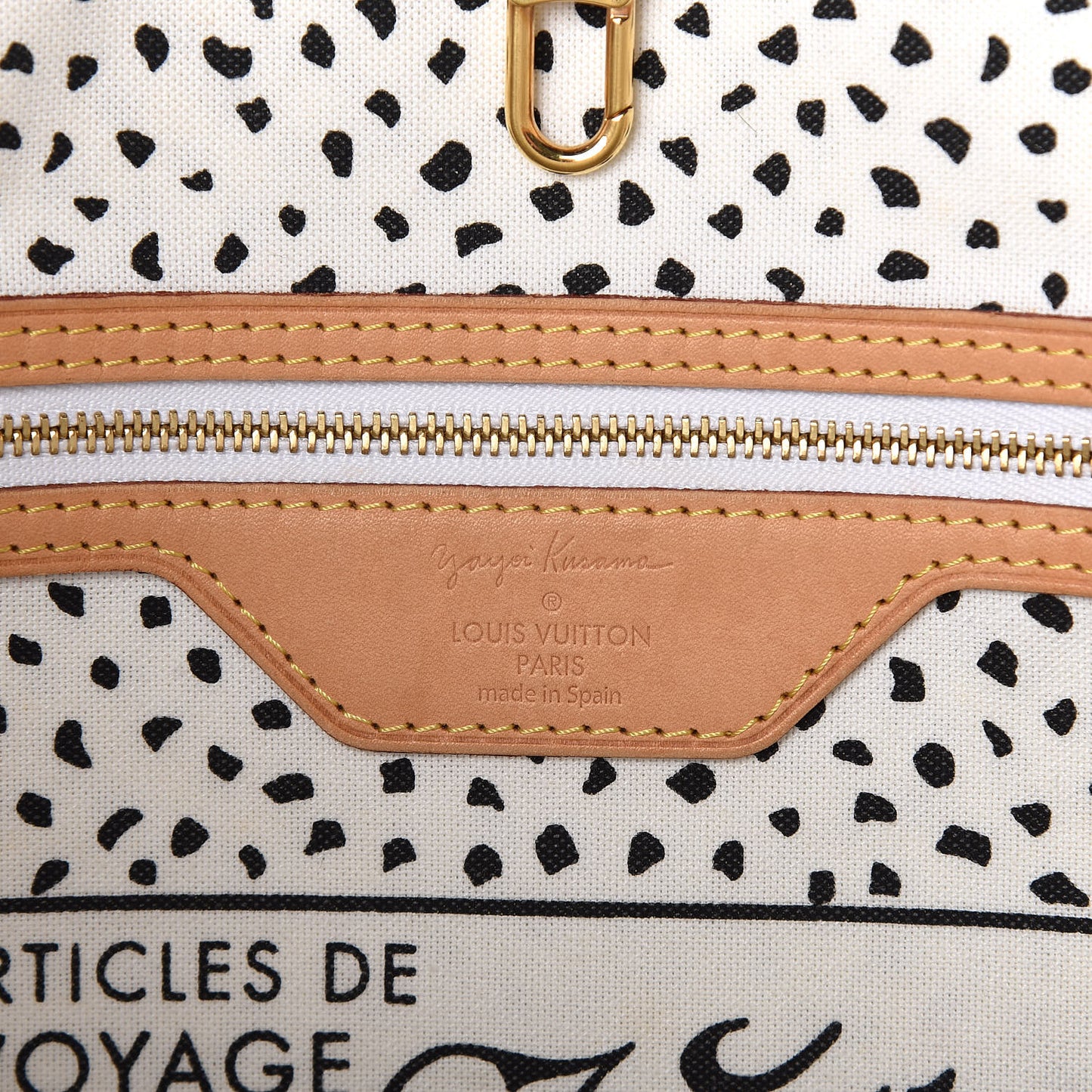 Monogram Kusama Waves Neverfull MM White