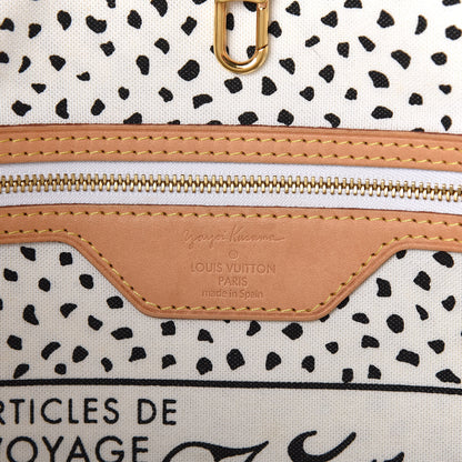Louis Vuitton Monogram Kusama Waves Neverfull MM White 6 of 11