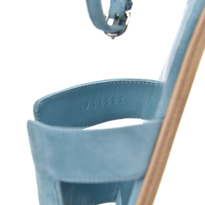 Hermes Suede Goatskin Santorini Sandals 36 8 of 9