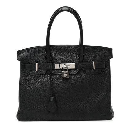 Hermes Taurillon Clemence Birkin 30 Black 1 of 12