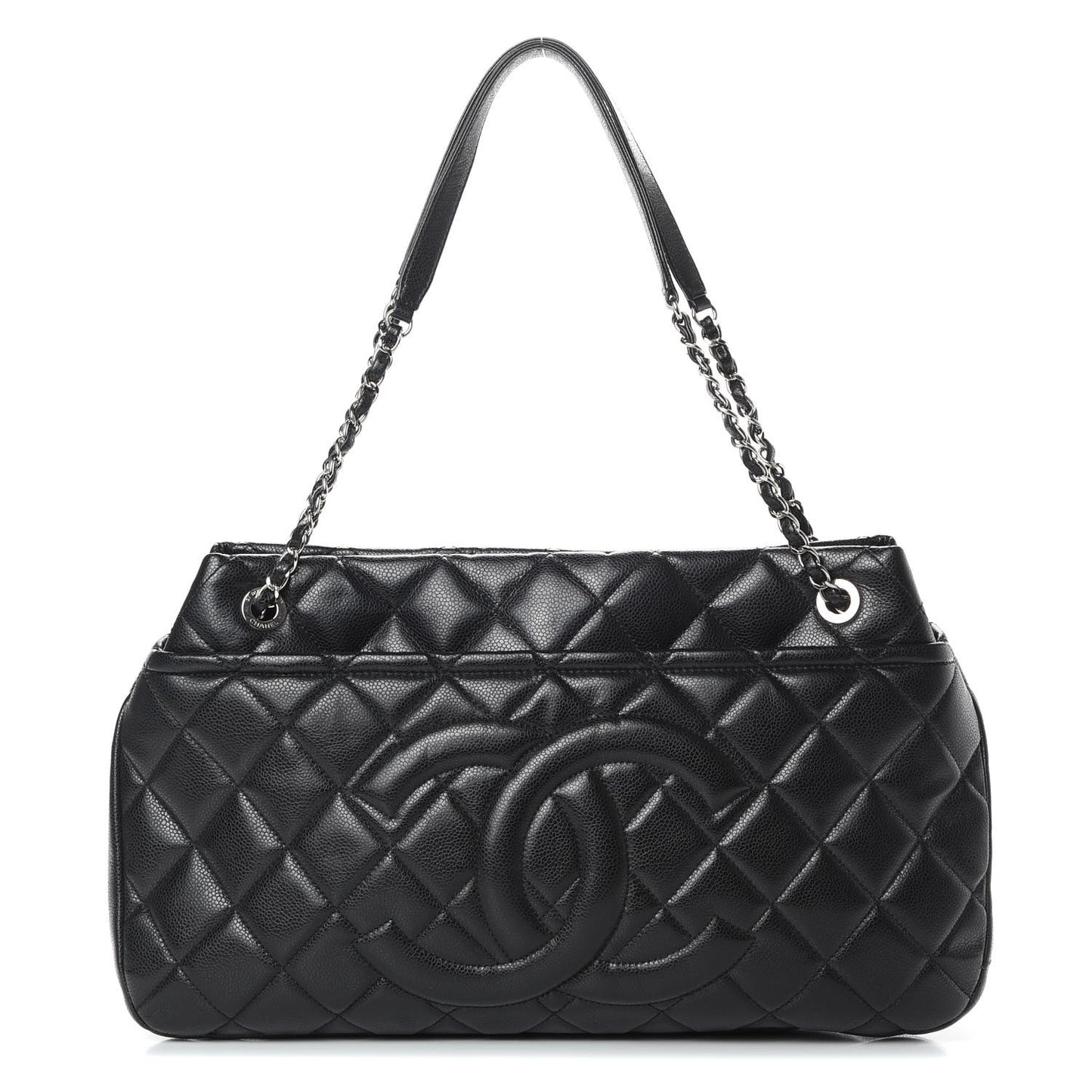 Caviar Quilted CC Timeless Soft Tote Black