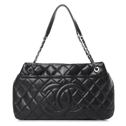 Chanel Caviar Quilted CC Timeless Soft Tote Black 1 of 12