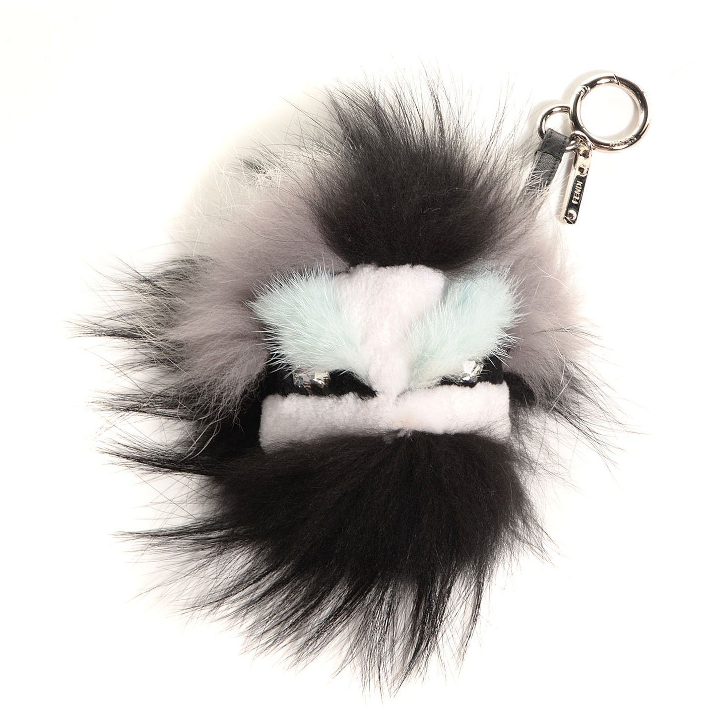 Mink Fur Diabloo Monster Bag Charm Mint