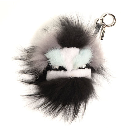 Fendi Mink Fur Diabloo Monster Bag Charm Mint 1 of 6