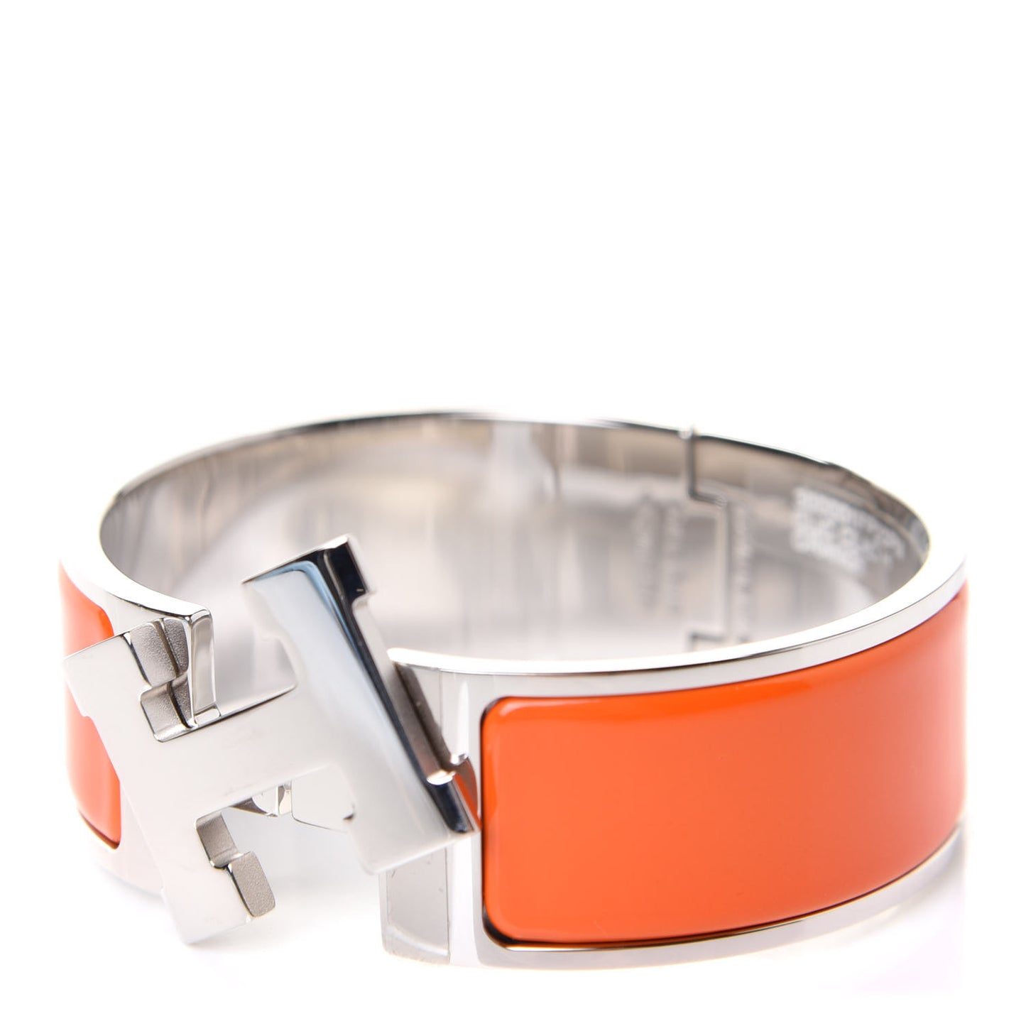 Enamel Wide Clic Clac H Bracelet PM Orange