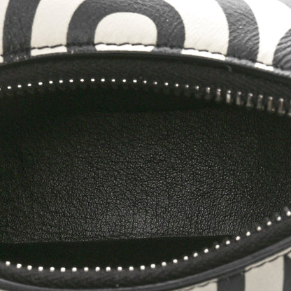 Fendi X MARC JACOBS Nappa Vitello King Logo Print Nano Fendigraphy Hobo Charm White Black 5 of 10