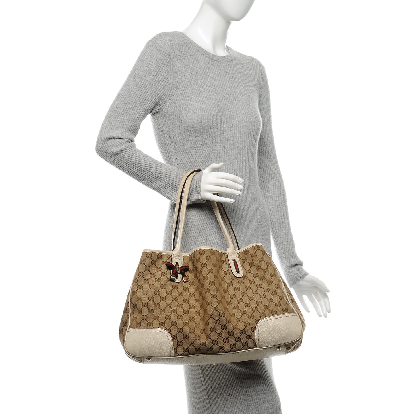 Monogram Large Princy Tote Off White