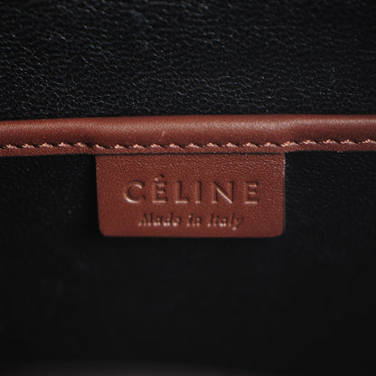Celine Bullhide Calfskin Micro Tri-Color Luggage Bright Red 7 of 8