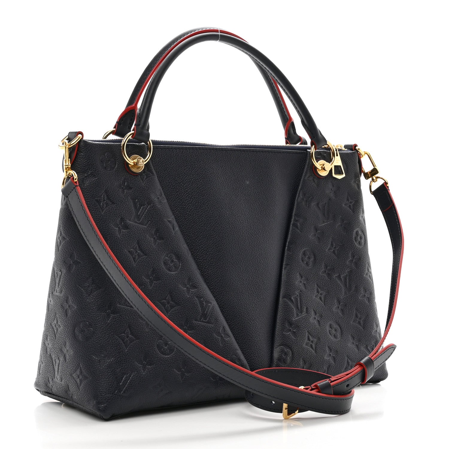 Louis Vuitton Empreinte V Tote MM Marine Rouge 3 of 9