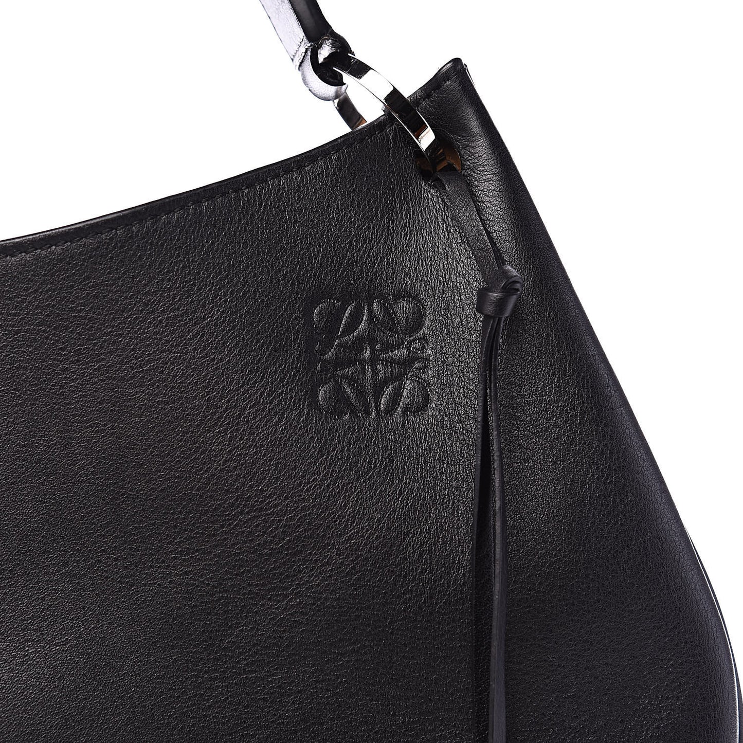 Calfskin Fortune Hobo Black