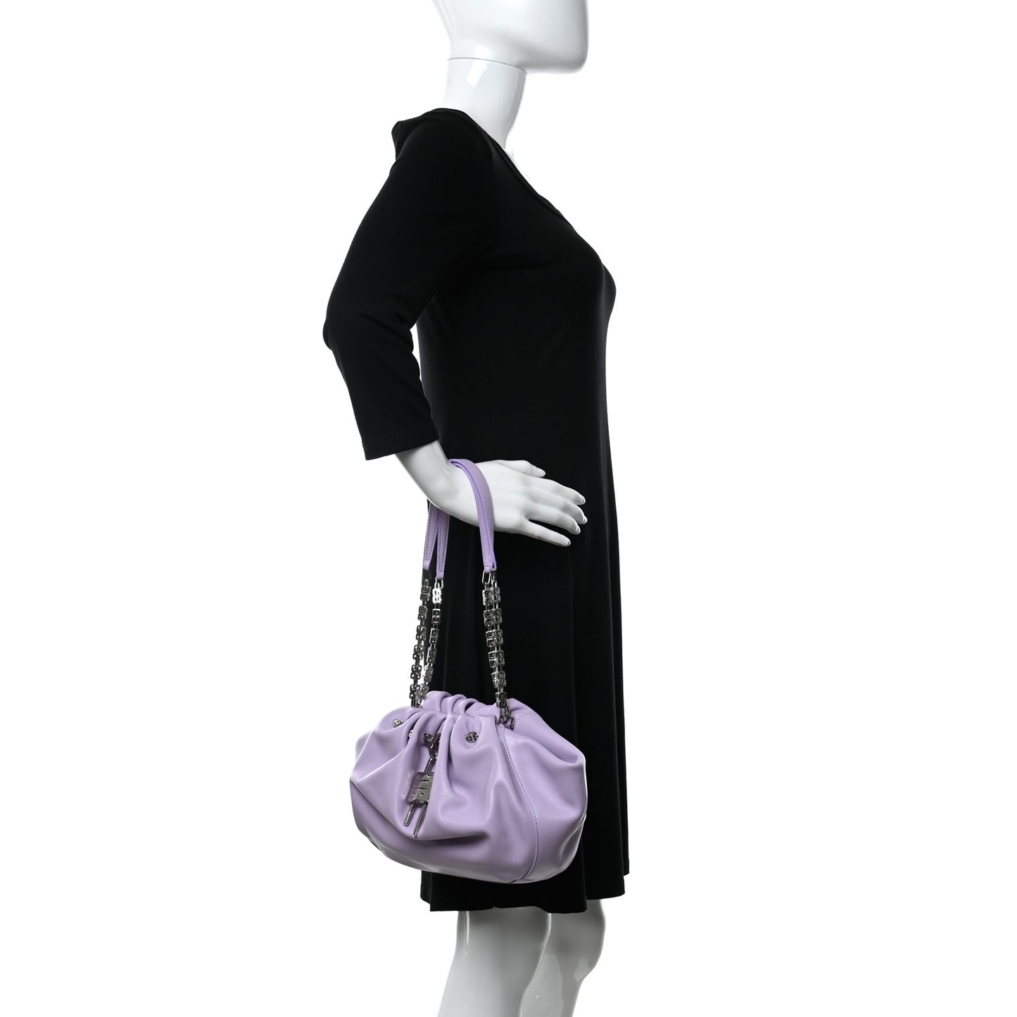 Calfskin Kenny Shoulder Bag Mauve