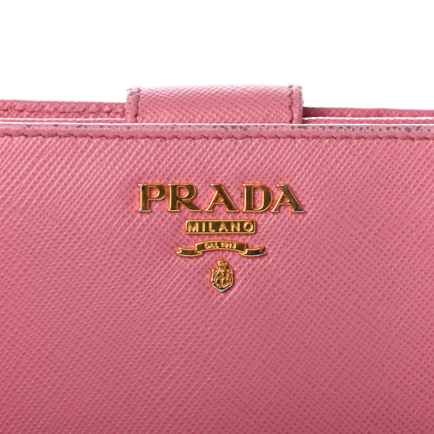 Prada Saffiano Compact Wallet Geranio 6 of 13