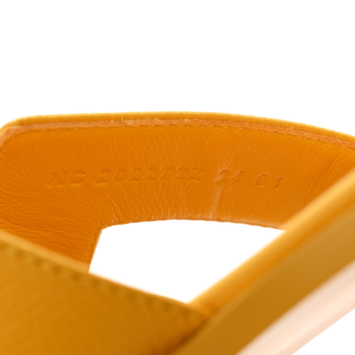 Hermes Epsom Oran Sandals 41 Jaune Sable 9 of 9