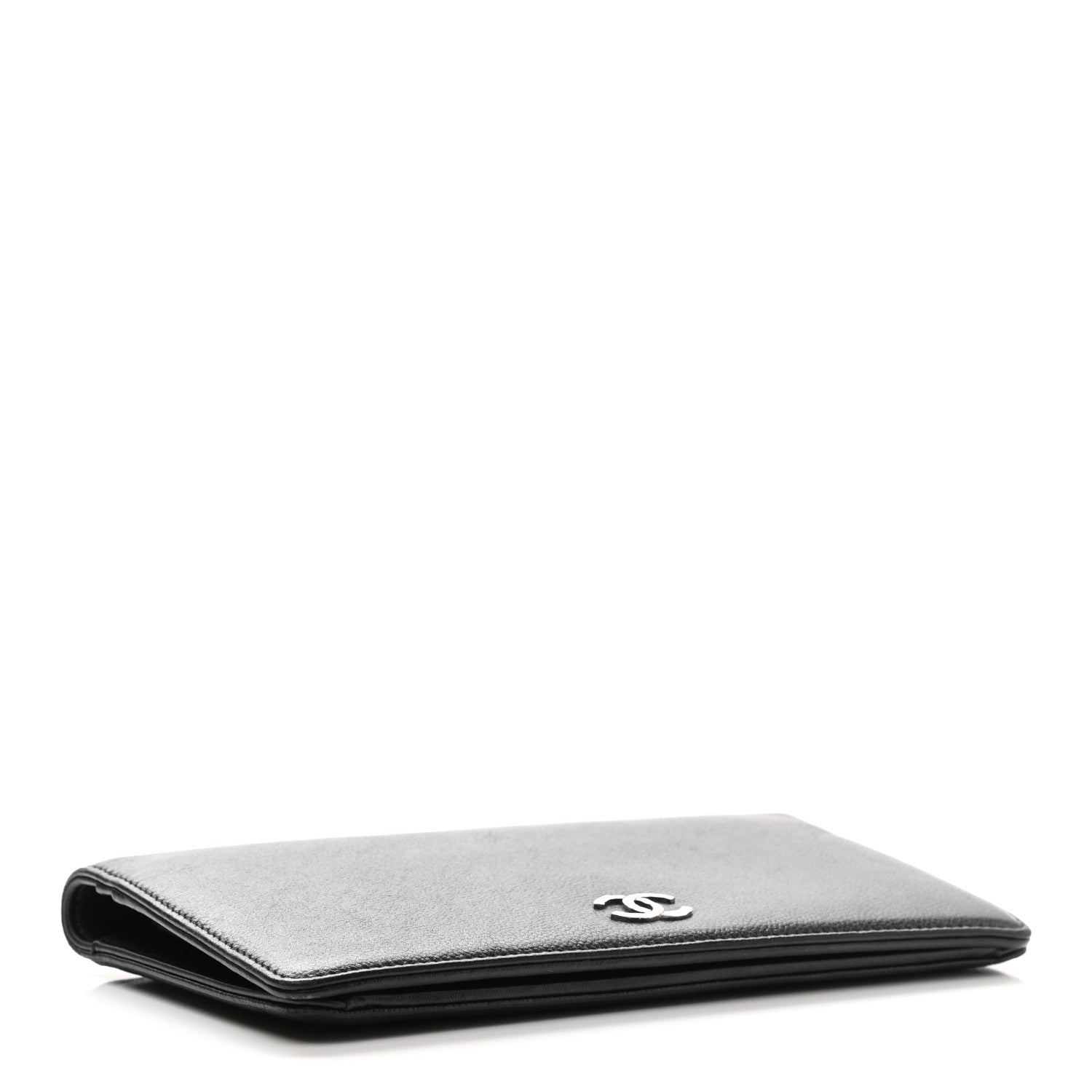 Chanel Caviar Sevruga Yen Wallet Black 4 of 8