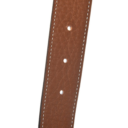 Hermes Box Taurillon Clemence 32mm H Belt 85 Black Gold 5 of 7