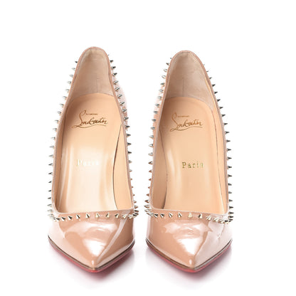 Christian Louboutin Patent Anjalina 100 Pumps 37 Nude 2 of 7