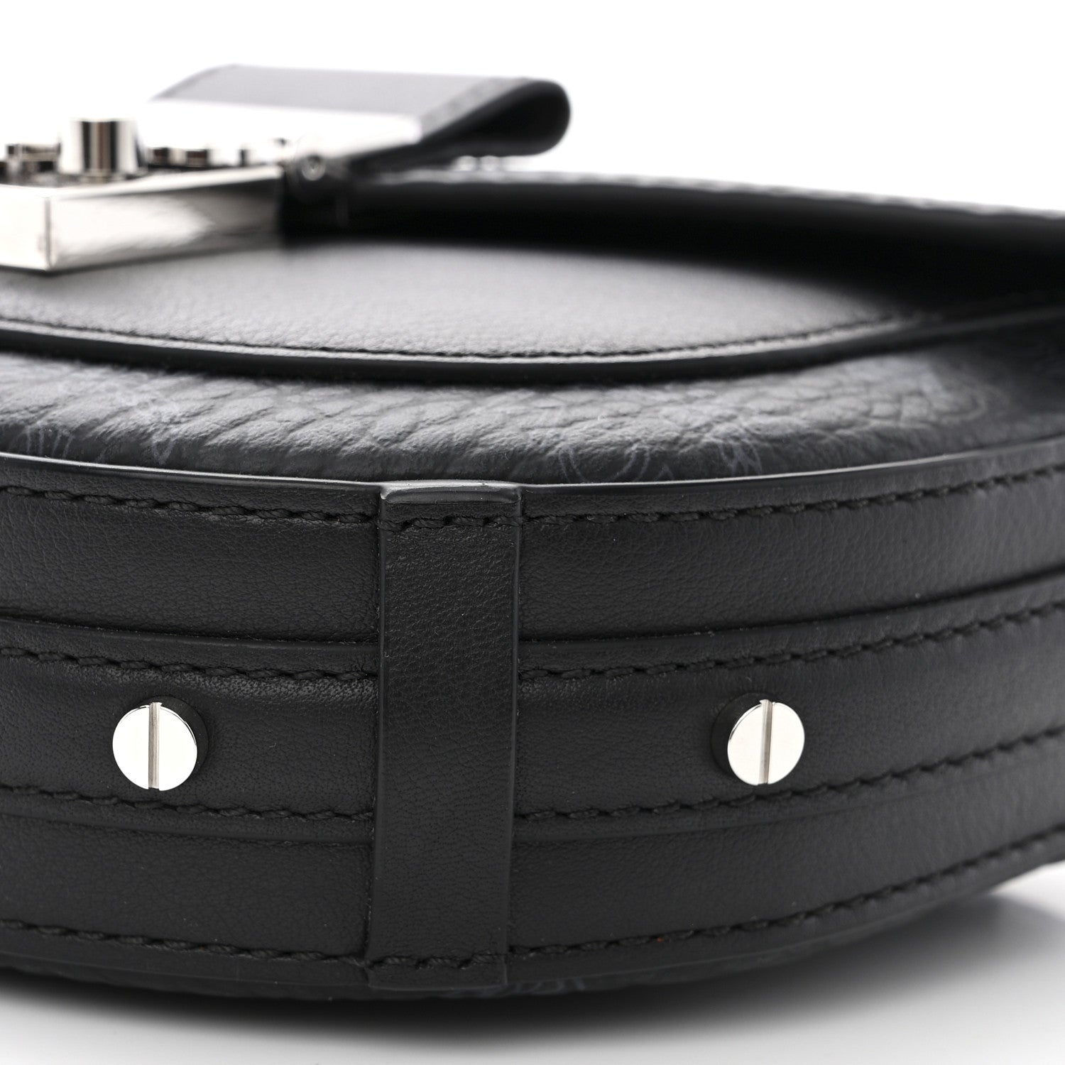 MCM Visetos Mini Patricia Crossbody Belt Bag Black 9 of 9