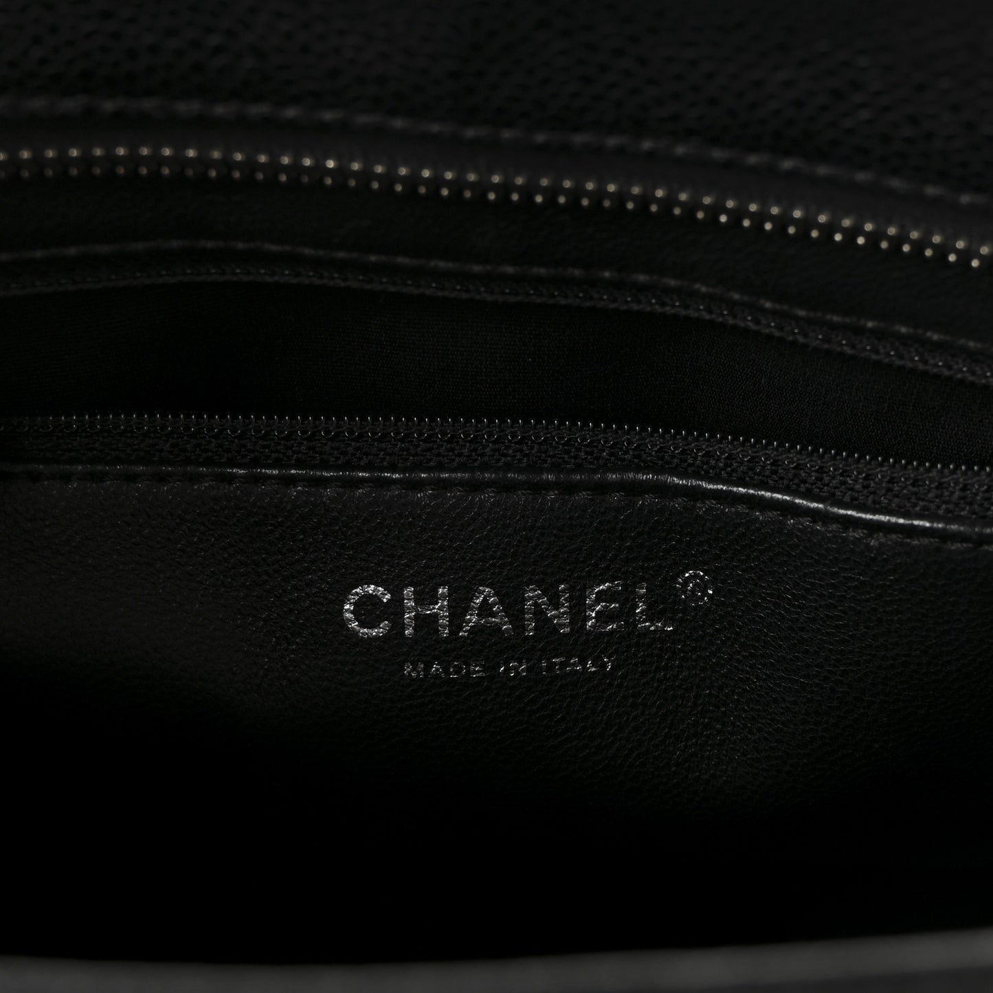 Caviar Quilted Medallion Tote Black