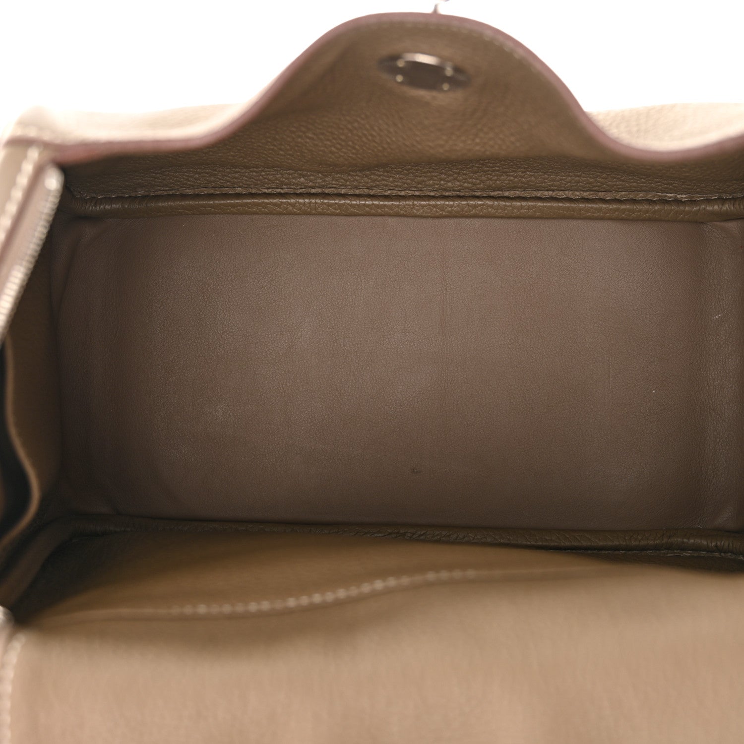Hermes Taurillon Clemence Lindy 26 Etoupe 5 of 12