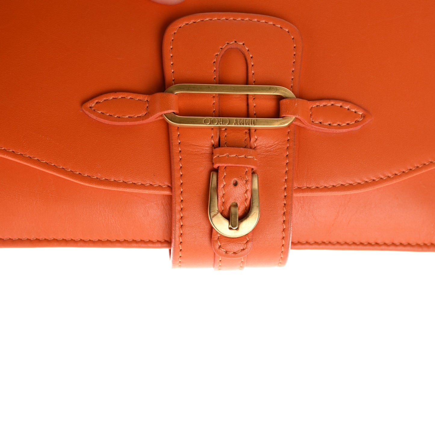 Calfskin Continental Wallet Orange