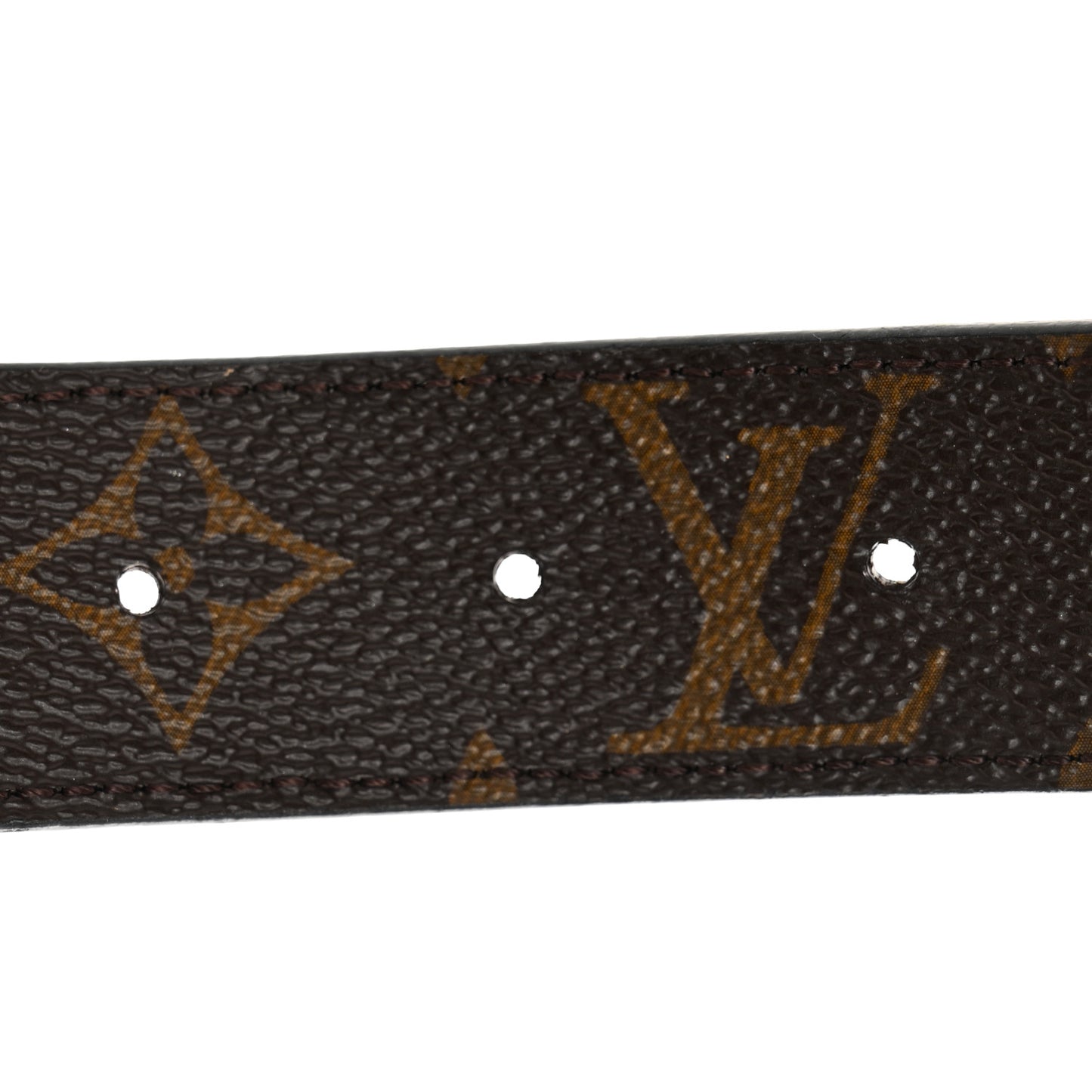 Calfskin Monogram 30mm LV Initiales Reversible Belt 85 34 Black