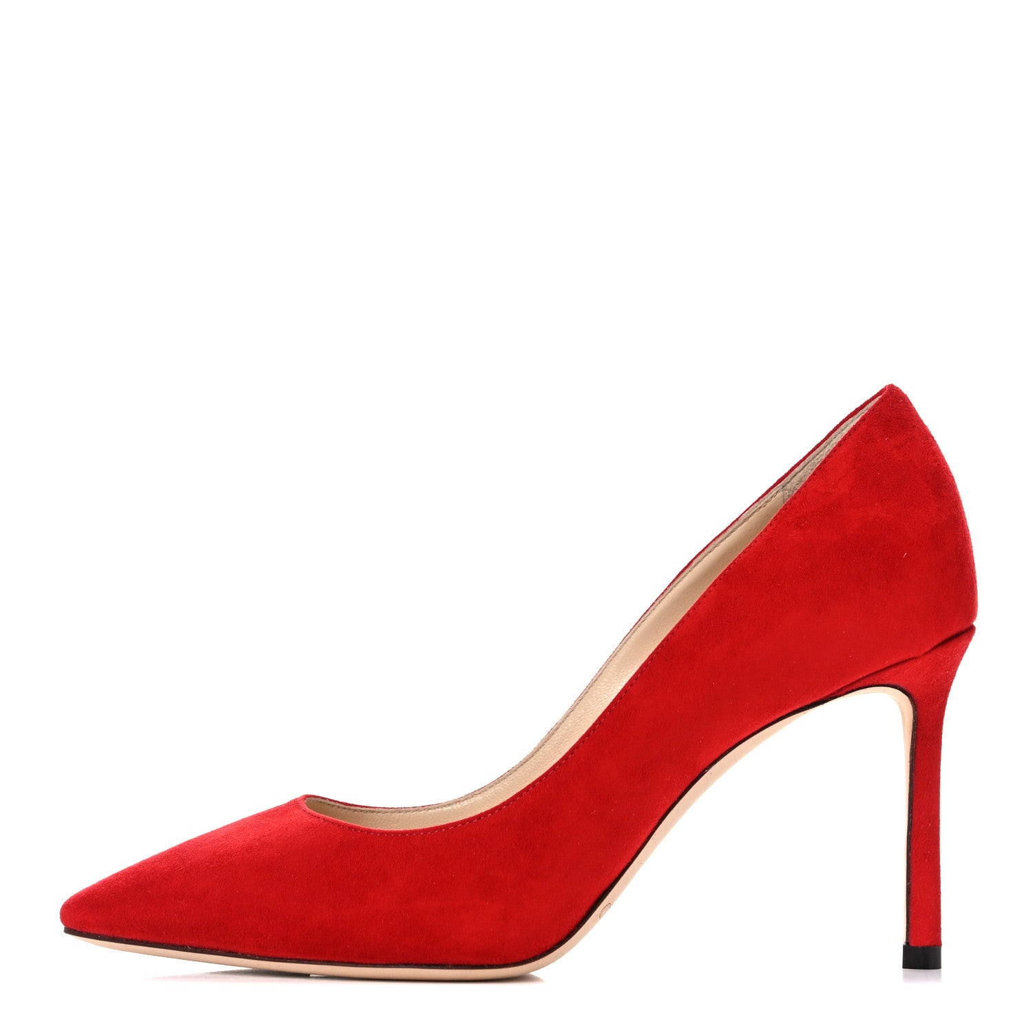 Jimmy Choo Suede Romy 100 Pumps 35 Red 1 of 9